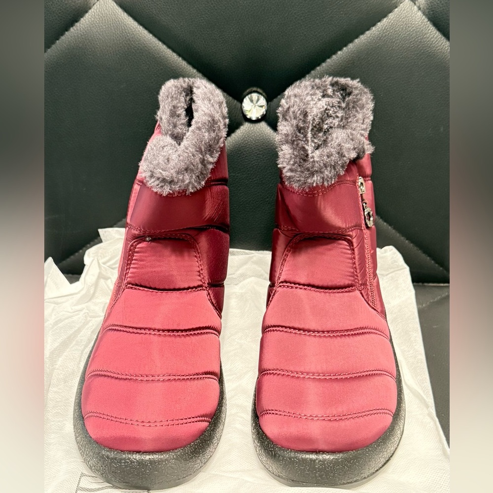 Dream Paris Women's purple or red wine Winter Boots. NWT. fast 🚚📦size 7.5 - Picture 13 of 16